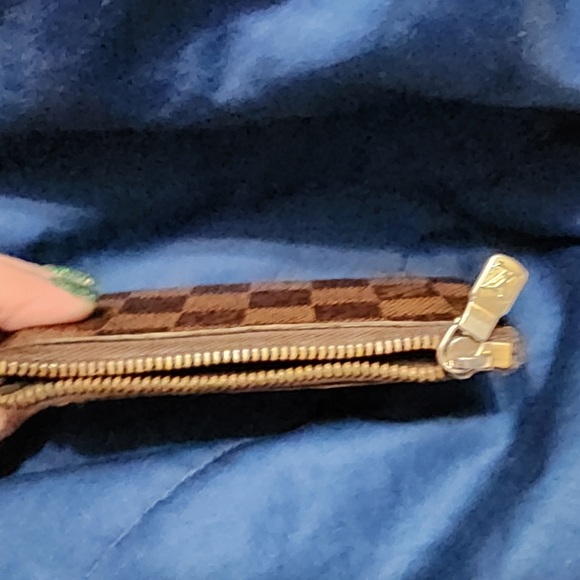 LOUIS VUITTON KEY POUCH CLES-DAMIER EBENE EUC ALL INCLUSIVE - Picture 5 of 10